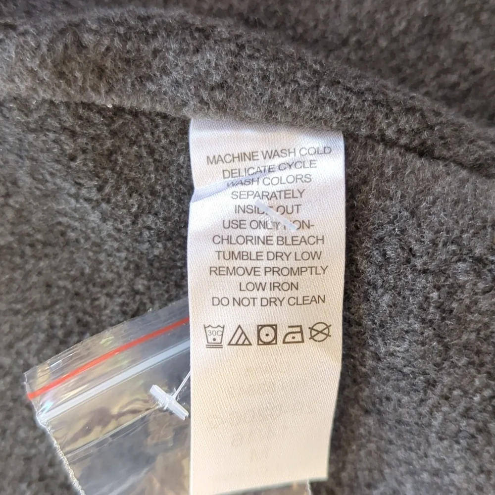 Woman Within Fleece Lined Hooded Jacket MEDIUM 14/16 Tan FLAW Discoloration